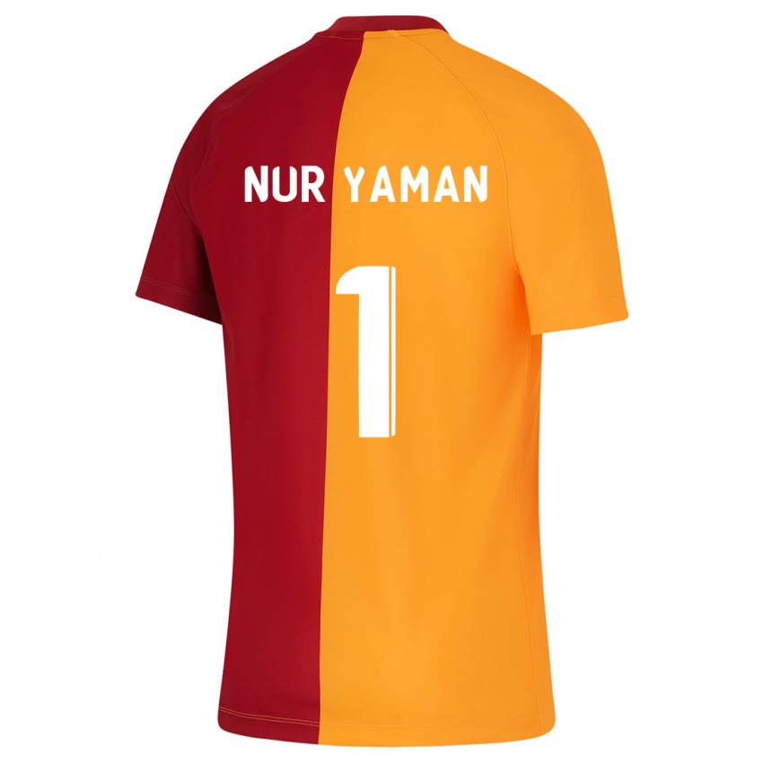 Herren Gamze Nur Yaman #1 Orangefarben Heimtrikot Trikot 2023/24 T-Shirt Belgien