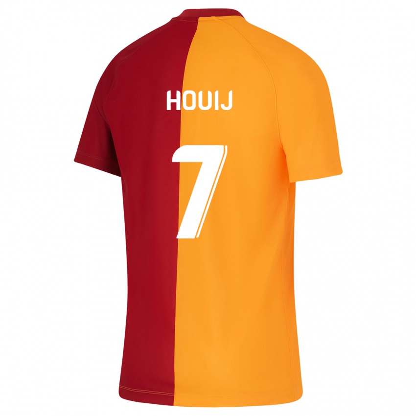 Herren Mariem Houij #7 Orangefarben Heimtrikot Trikot 2023/24 T-Shirt Belgien