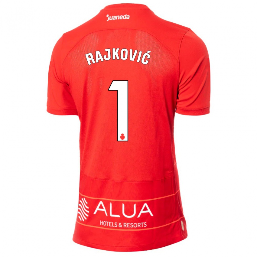 Herren Predrag Rajkovic #1 Rot Heimtrikot Trikot 2023/24 T-Shirt Belgien