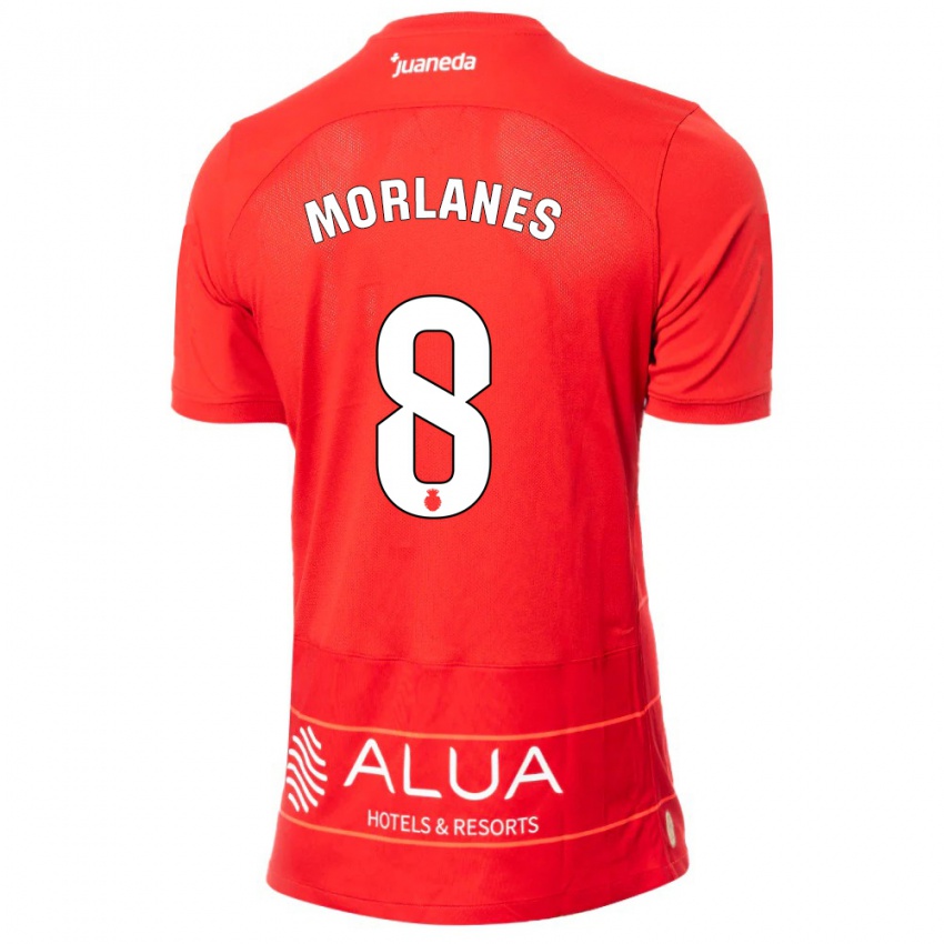 Herren Manu Morlanes #8 Rot Heimtrikot Trikot 2023/24 T-Shirt Belgien