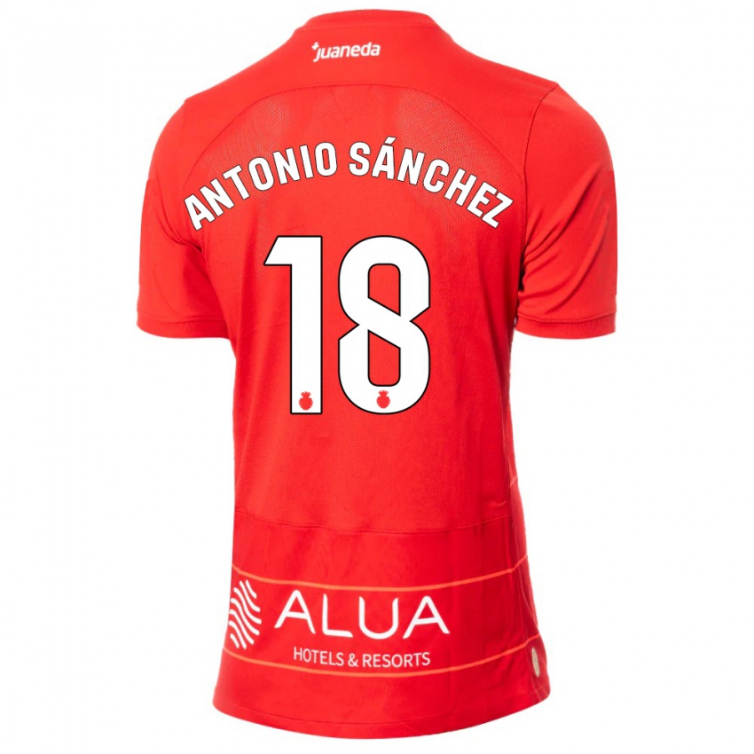 Herren Antonio Sánchez #18 Rot Heimtrikot Trikot 2023/24 T-Shirt Belgien