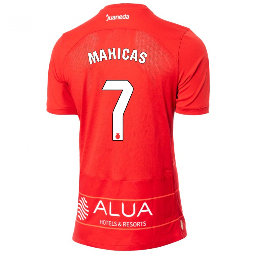 Herren Julián Mahicas #7 Rot Heimtrikot Trikot 2023/24 T-Shirt Belgien