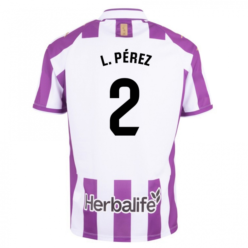 Herren Luis Pérez #2 Lila Heimtrikot Trikot 2023/24 T-Shirt Belgien