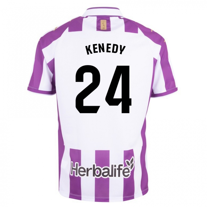 Heren Kenedy #24 Paars Thuisshirt Thuistenue 2023/24 T-Shirt België