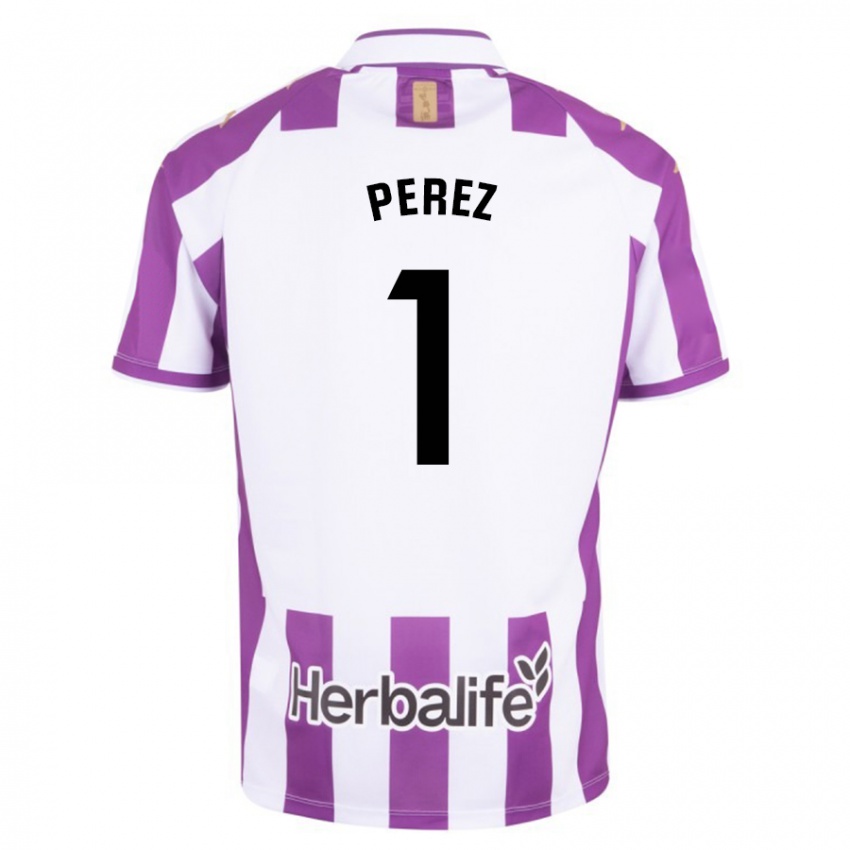 Herren Fer Pérez #1 Lila Heimtrikot Trikot 2023/24 T-Shirt Belgien