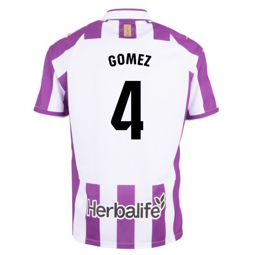 Herren Adrián Gómez #4 Lila Heimtrikot Trikot 2023/24 T-Shirt Belgien