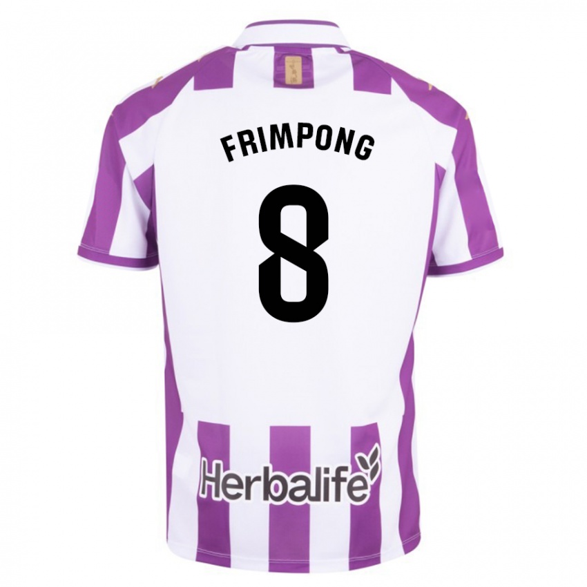 Herren Eugene Frimpong #8 Lila Heimtrikot Trikot 2023/24 T-Shirt Belgien