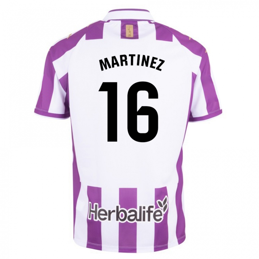 Herren Jesús Martínez #16 Lila Heimtrikot Trikot 2023/24 T-Shirt Belgien