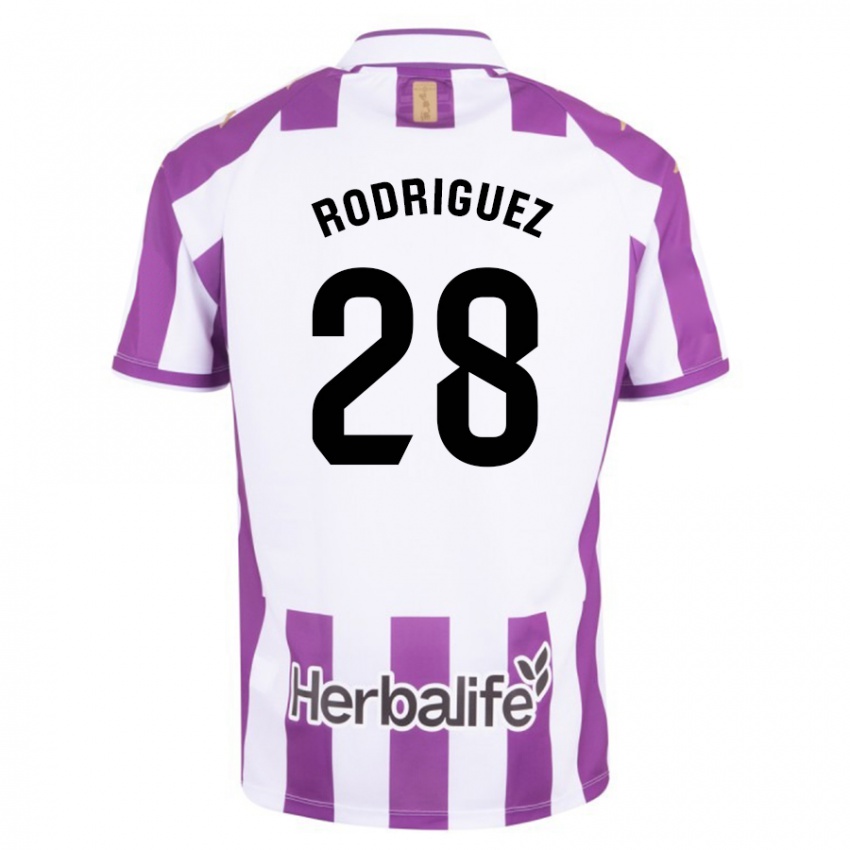 Herren Yago Rodríguez #28 Lila Heimtrikot Trikot 2023/24 T-Shirt Belgien