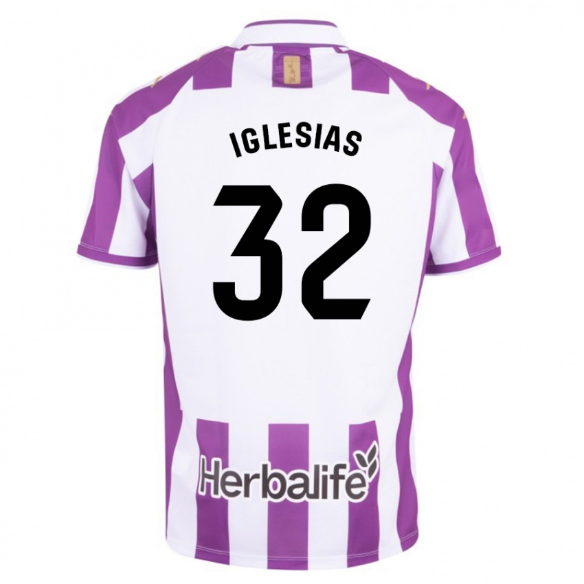 Herren Koke Iglesias #32 Lila Heimtrikot Trikot 2023/24 T-Shirt Belgien