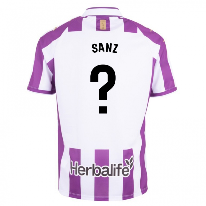 Herren David Sanz #0 Lila Heimtrikot Trikot 2023/24 T-Shirt Belgien
