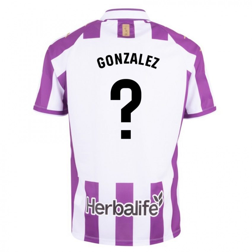 Herren Santi González #0 Lila Heimtrikot Trikot 2023/24 T-Shirt Belgien