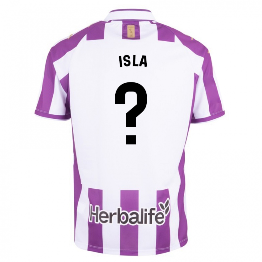 Herren Cristian Isla #0 Lila Heimtrikot Trikot 2023/24 T-Shirt Belgien