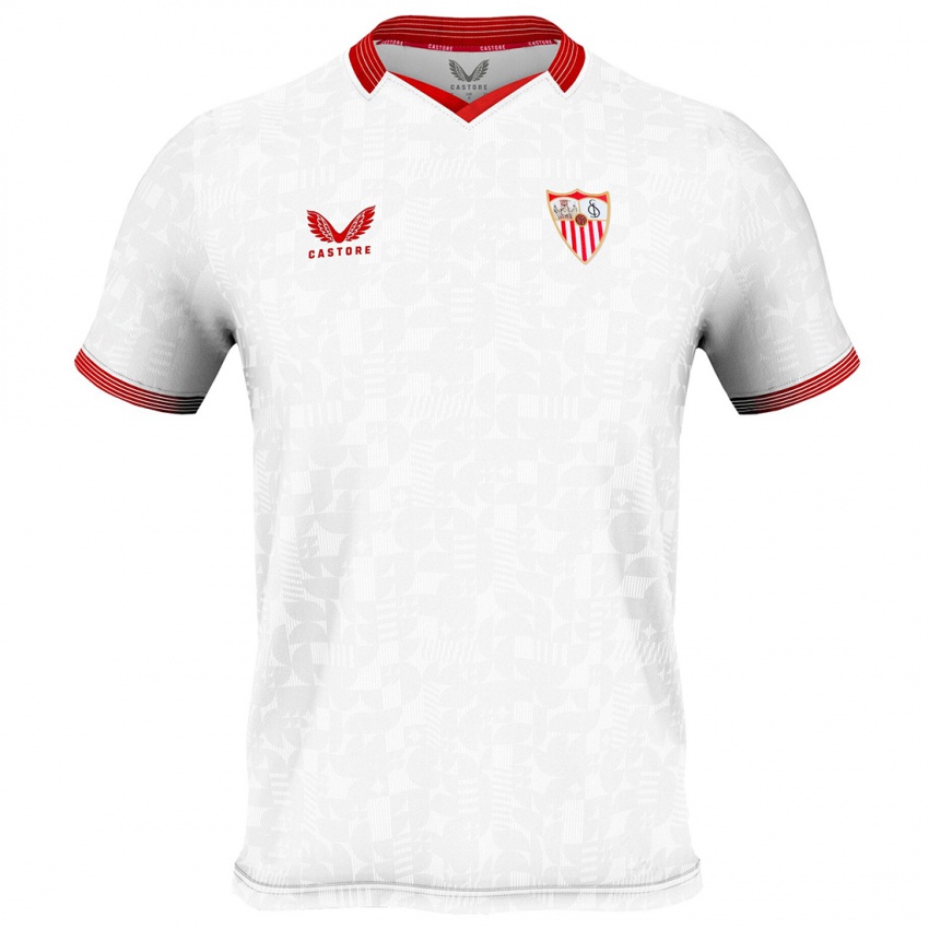 Herren Sergio Ramos #4 Weiß Heimtrikot Trikot 2023/24 T-Shirt Belgien