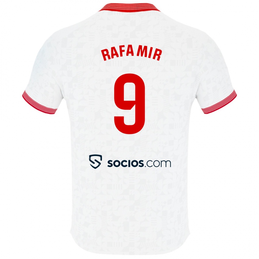 Herren Rafa Mir #9 Weiß Heimtrikot Trikot 2023/24 T-Shirt Belgien