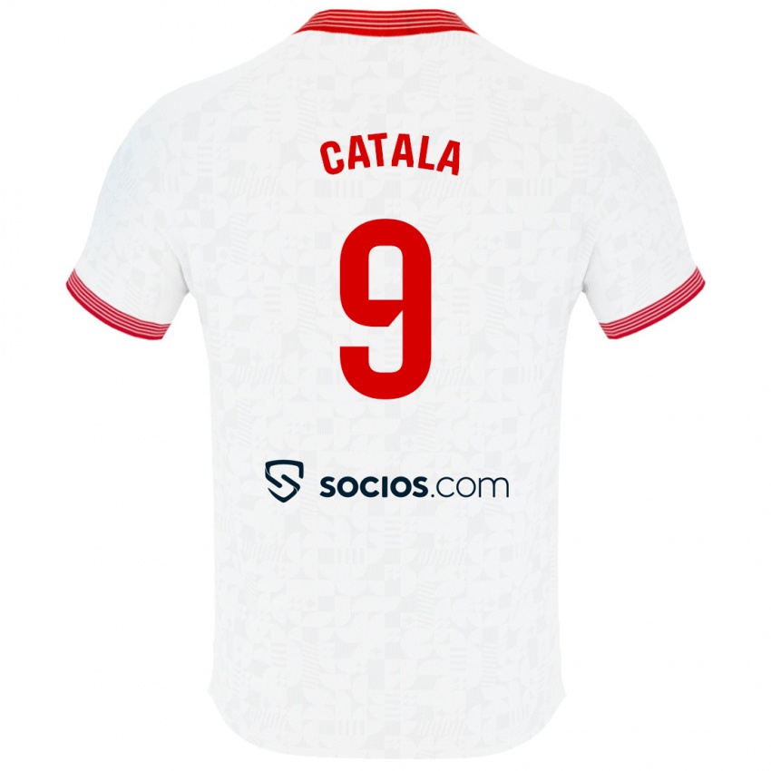 Herren Rubén Catalá #9 Weiß Heimtrikot Trikot 2023/24 T-Shirt Belgien