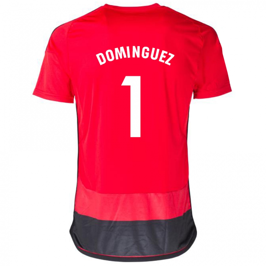 Herren Iago Domínguez #1 Rot Schwarz Heimtrikot Trikot 2023/24 T-Shirt Belgien
