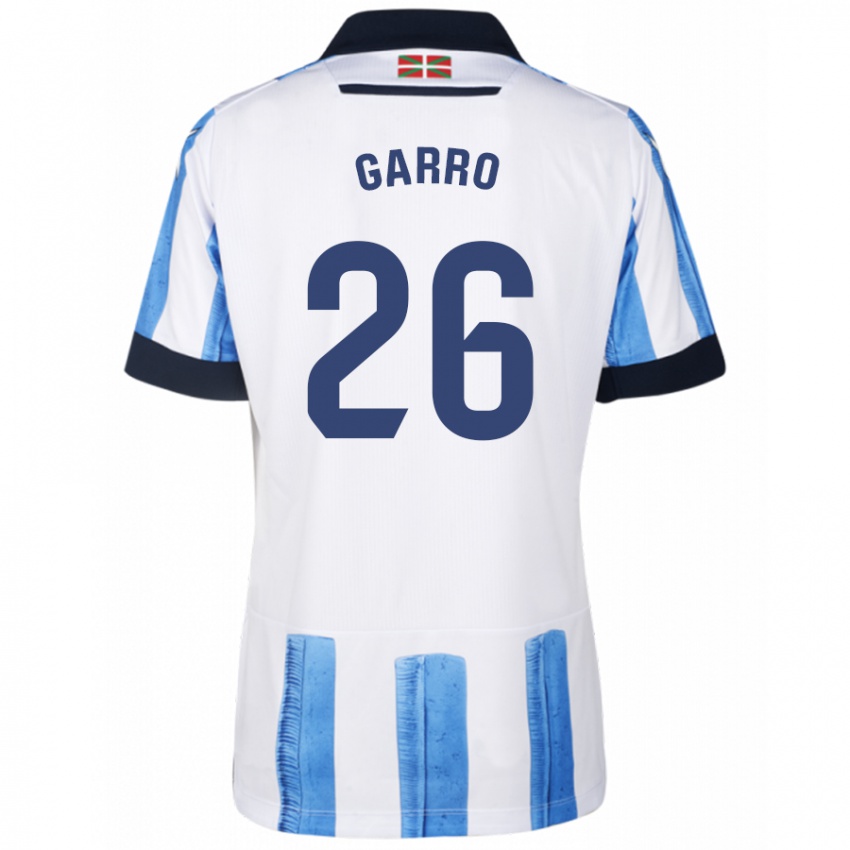 Herren Jon Garro #26 Blau Weiss Heimtrikot Trikot 2023/24 T-Shirt Belgien