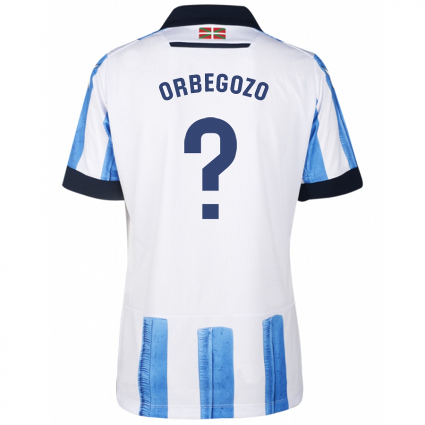 Herren Oihan Orbegozo #0 Blau Weiss Heimtrikot Trikot 2023/24 T-Shirt Belgien