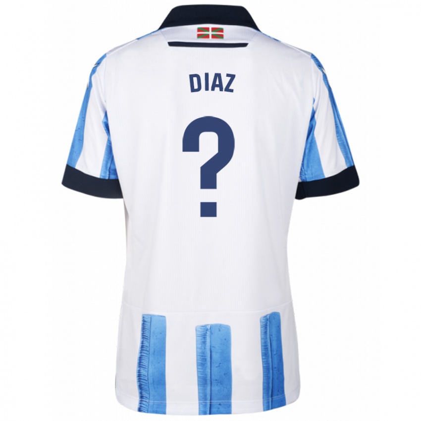 Herren Dani Díaz #0 Blau Weiss Heimtrikot Trikot 2023/24 T-Shirt Belgien