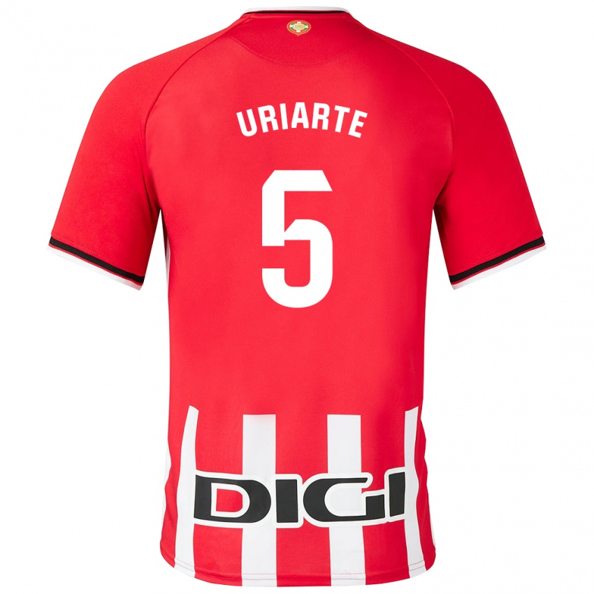Herren Naroa Uriarte Urazurrutia #5 Rot Heimtrikot Trikot 2023/24 T-Shirt Belgien