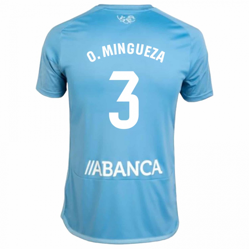 Herren Óscar Mingueza #3 Blau Heimtrikot Trikot 2023/24 T-Shirt Belgien