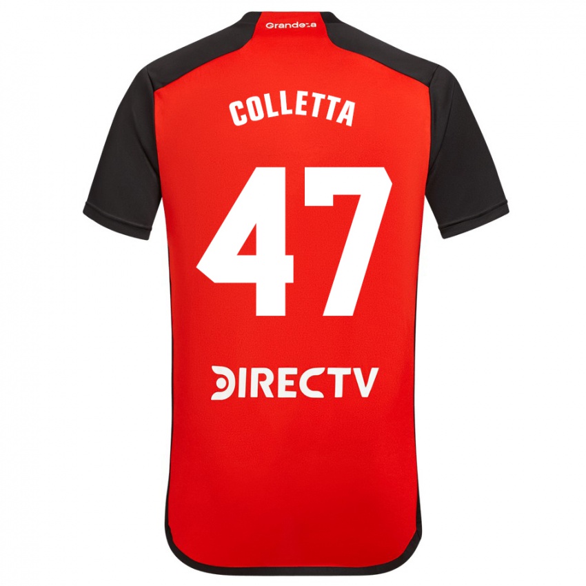 Herren Talo Colletta #47 Rot Auswärtstrikot Trikot 2023/24 T-Shirt Belgien