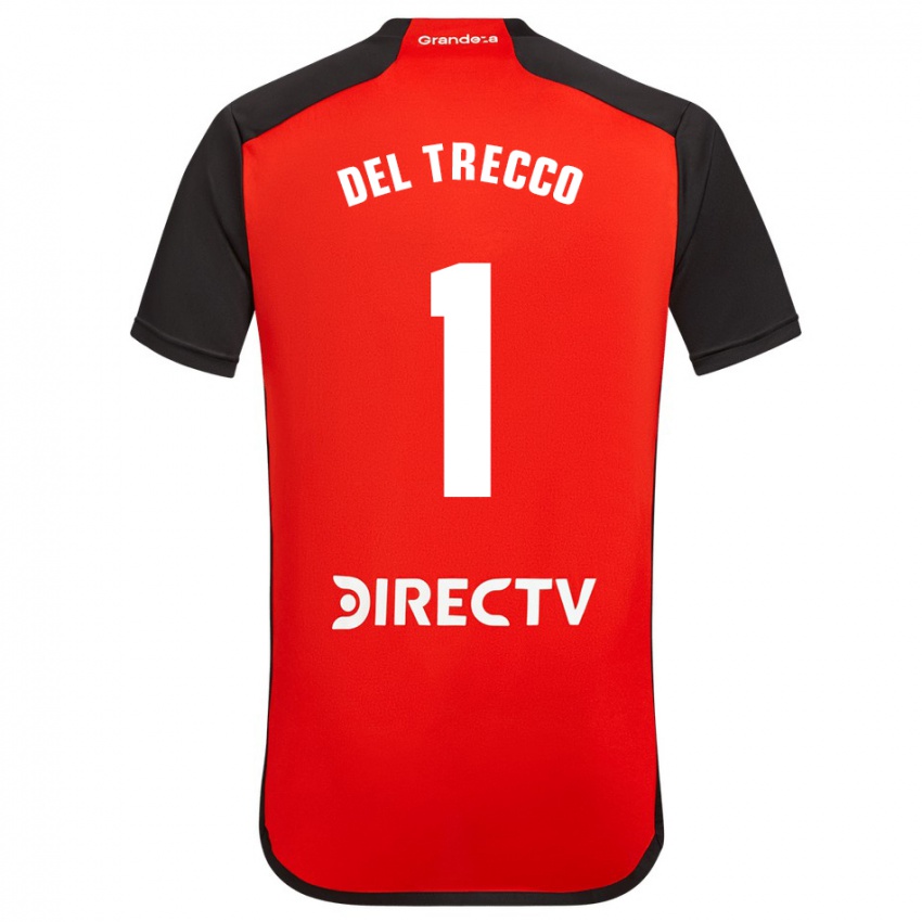 Herren Martina Del Trecco #1 Rot Auswärtstrikot Trikot 2023/24 T-Shirt Belgien