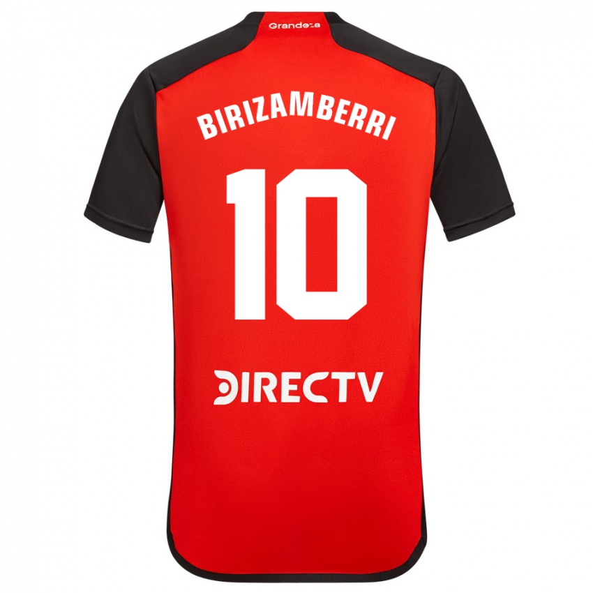 Homme Maillot María Carolina Birizamberri Rivero #10 Rouge Tenues Extérieur 2023/24 T-Shirt Belgique