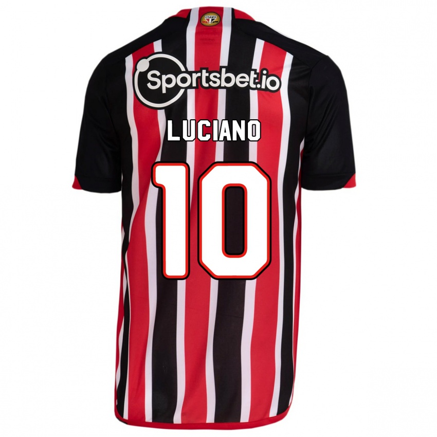 Herren Luciano #10 Blau Rot Auswärtstrikot Trikot 2023/24 T-Shirt Belgien