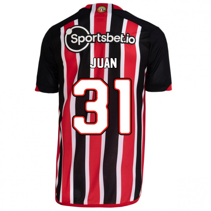 Heren Juan #31 Blauw Rood Uitshirt Uittenue 2023/24 T-Shirt België