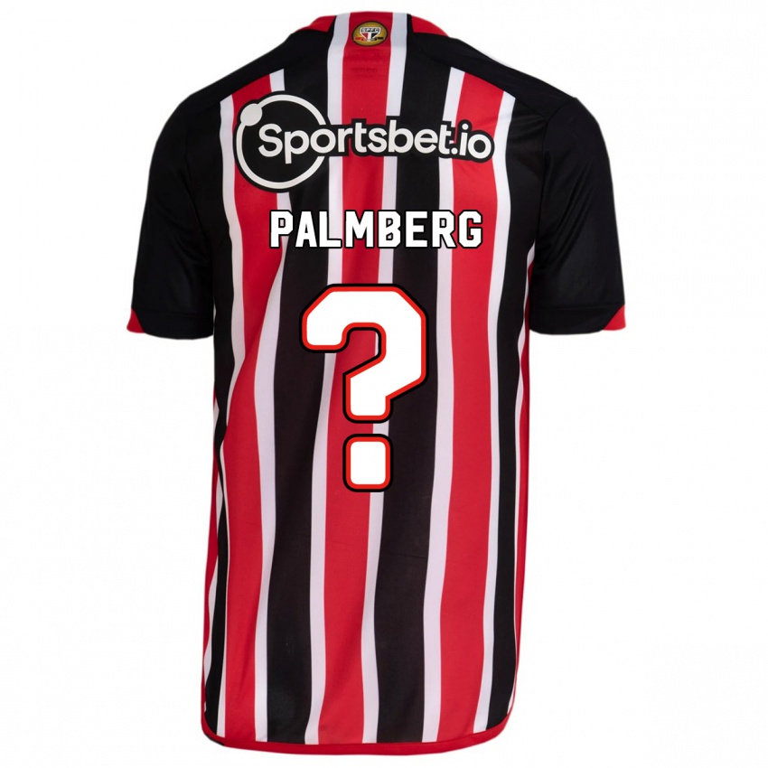 Herren Palmberg #0 Blau Rot Auswärtstrikot Trikot 2023/24 T-Shirt Belgien