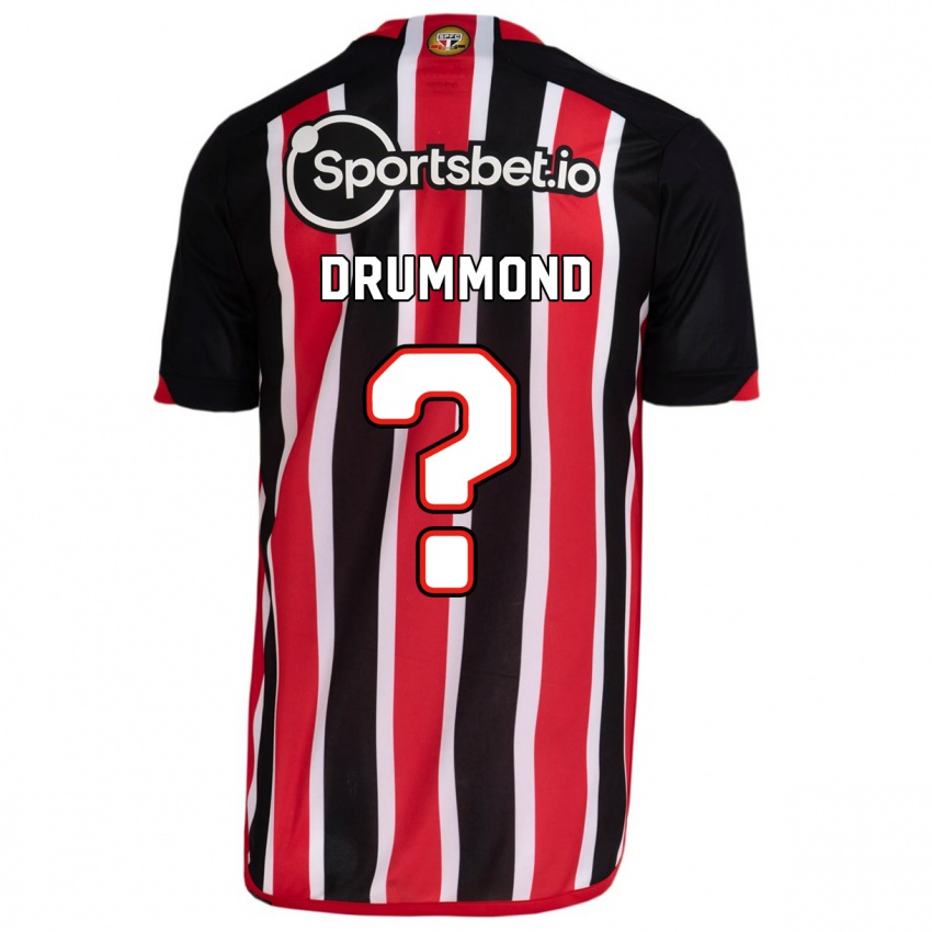 Herren Lucca Drummond #0 Blau Rot Auswärtstrikot Trikot 2023/24 T-Shirt Belgien