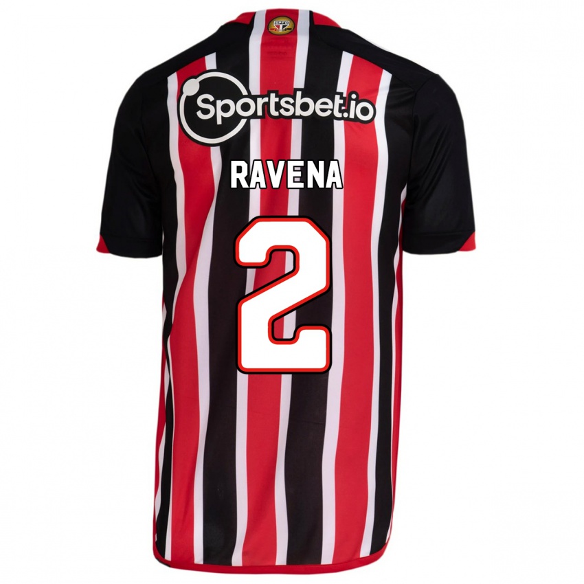 Herren Ravena #2 Blau Rot Auswärtstrikot Trikot 2023/24 T-Shirt Belgien