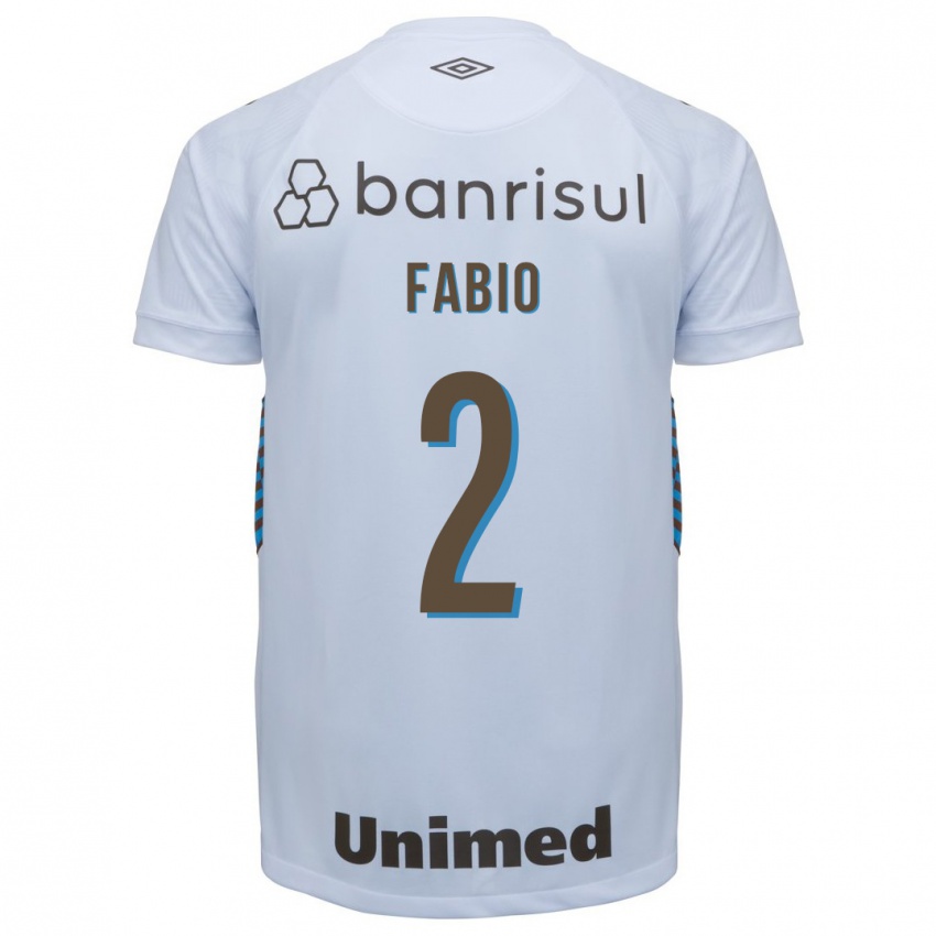 Herren Fábio #2 Weiß Auswärtstrikot Trikot 2023/24 T-Shirt Belgien