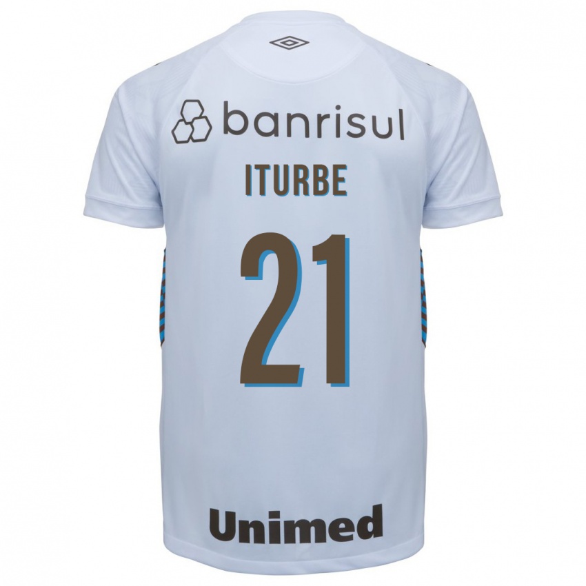Herren Juan Iturbe #21 Weiß Auswärtstrikot Trikot 2023/24 T-Shirt Belgien