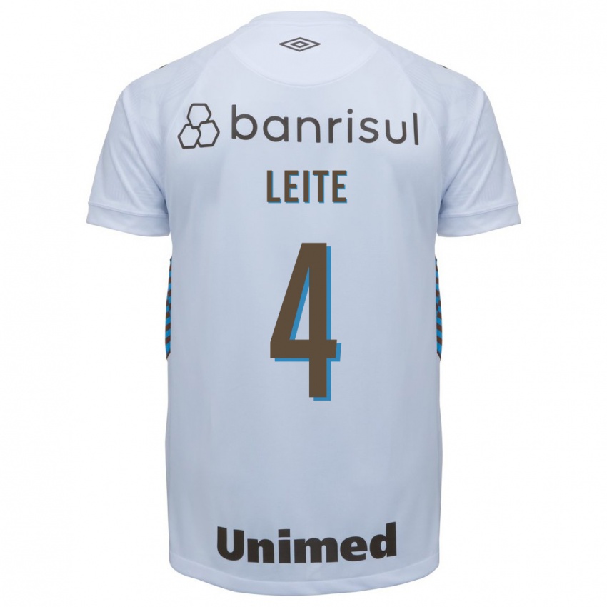 Herren Paulo Henrique Leite #4 Weiß Auswärtstrikot Trikot 2023/24 T-Shirt Belgien