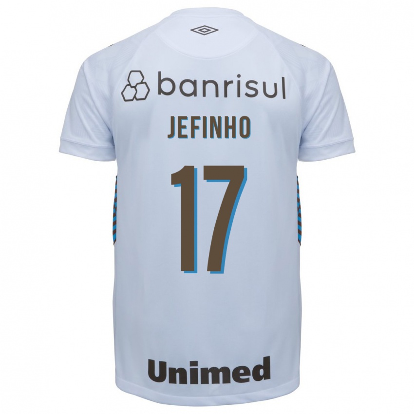 Herren Jefinho #17 Weiß Auswärtstrikot Trikot 2023/24 T-Shirt Belgien