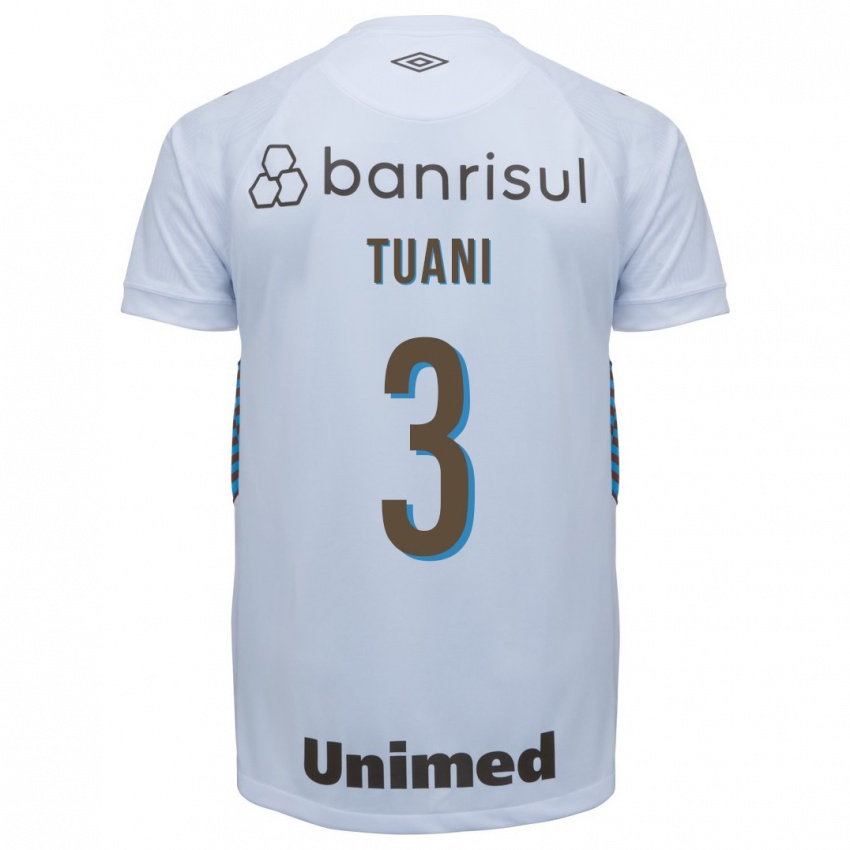 Homme Maillot Tuani #3 Blanc Tenues Extérieur 2023/24 T-Shirt Belgique