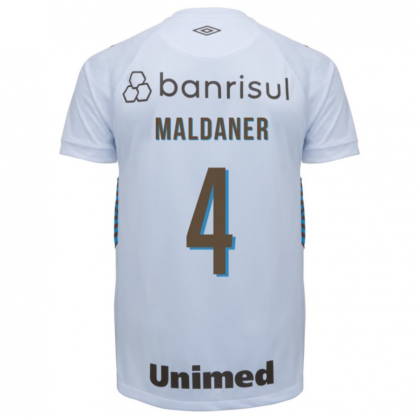Herren Pati Maldaner #4 Weiß Auswärtstrikot Trikot 2023/24 T-Shirt Belgien