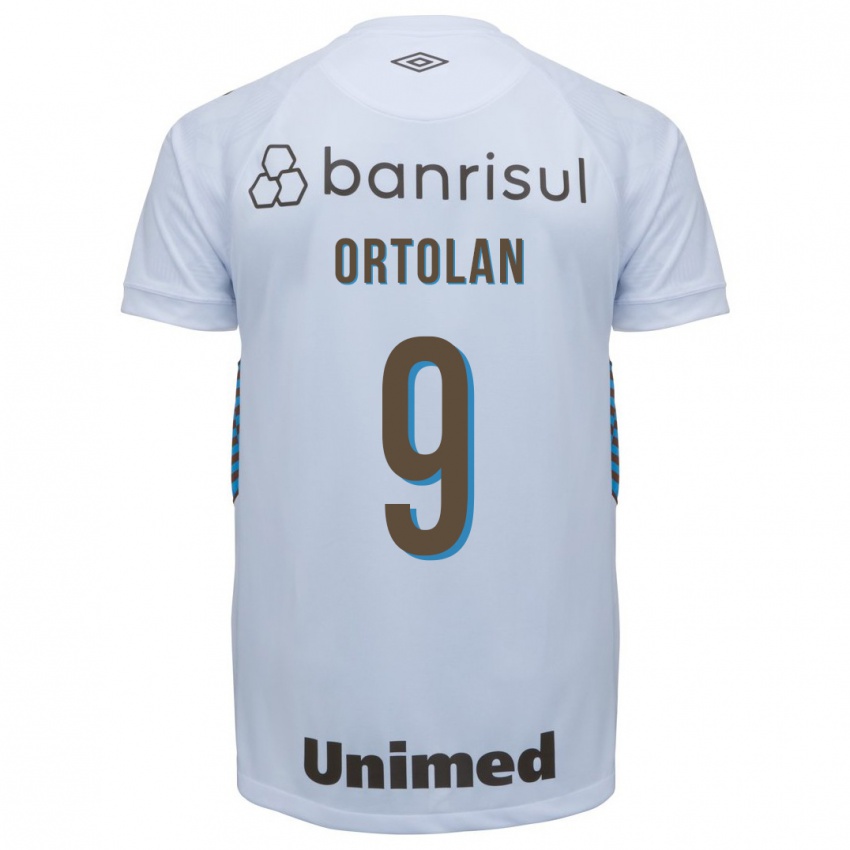 Herren Dani Ortolan #9 Weiß Auswärtstrikot Trikot 2023/24 T-Shirt Belgien