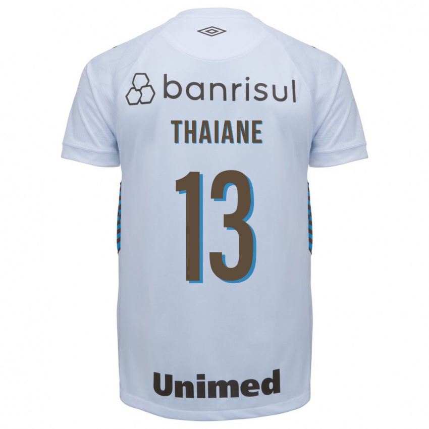 Herren Thaiane #13 Weiß Auswärtstrikot Trikot 2023/24 T-Shirt Belgien