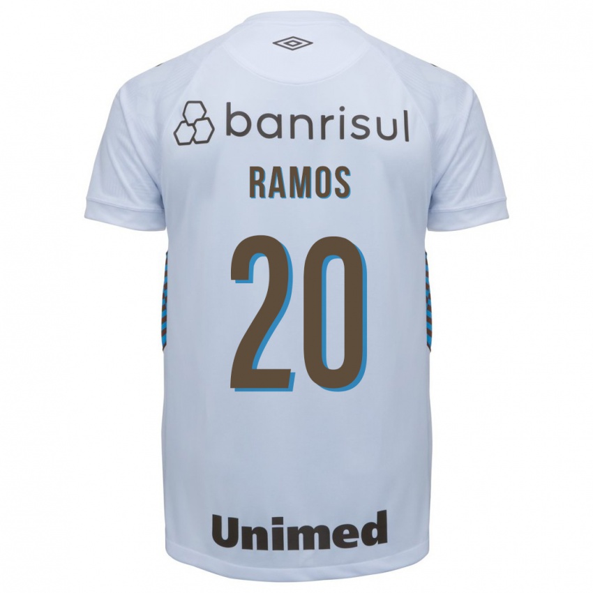 Herren Mónica Ramos #20 Weiß Auswärtstrikot Trikot 2023/24 T-Shirt Belgien
