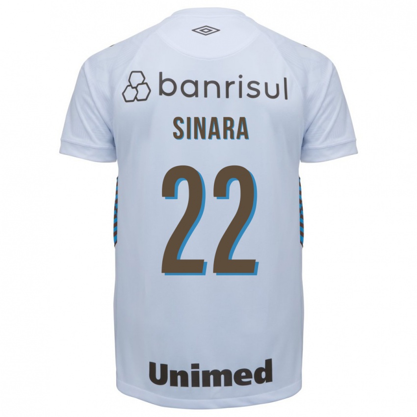 Herren Sinara #22 Weiß Auswärtstrikot Trikot 2023/24 T-Shirt Belgien