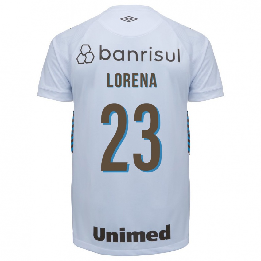 Herren Lorena #23 Weiß Auswärtstrikot Trikot 2023/24 T-Shirt Belgien
