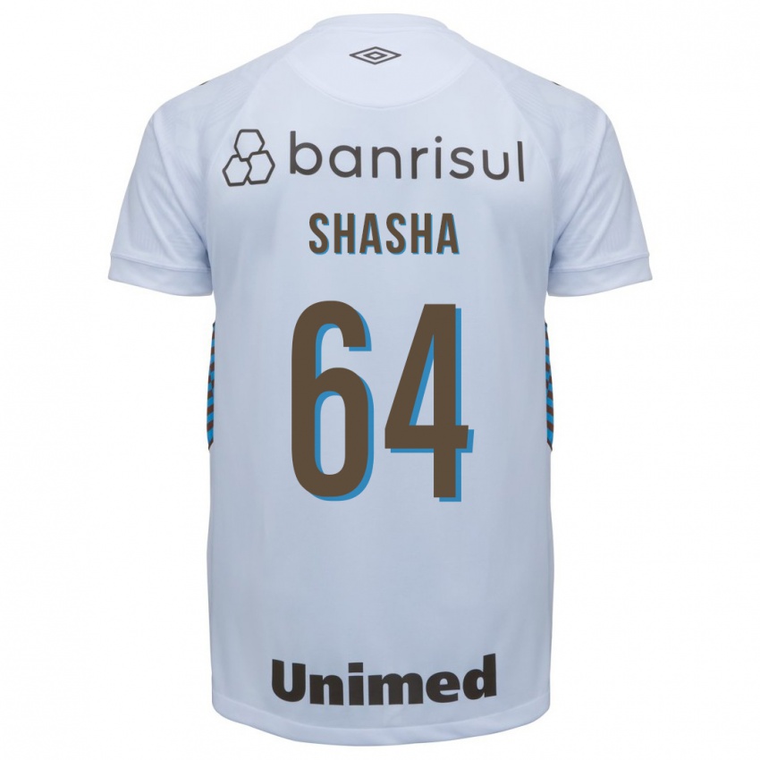 Herren Shashá #64 Weiß Auswärtstrikot Trikot 2023/24 T-Shirt Belgien