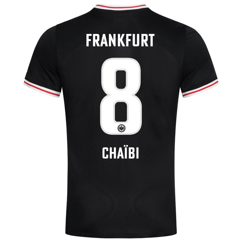 Herren Farès Chaïbi #8 Schwarz Auswärtstrikot Trikot 2023/24 T-Shirt Belgien