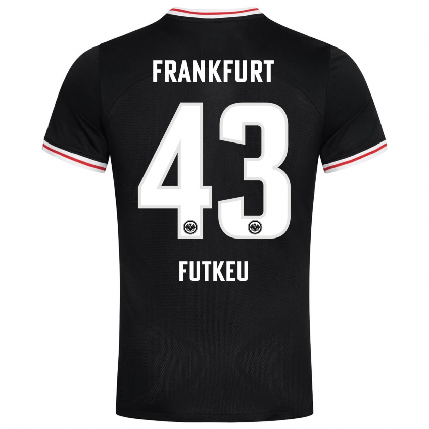 Herren Noel Futkeu #43 Schwarz Auswärtstrikot Trikot 2023/24 T-Shirt Belgien
