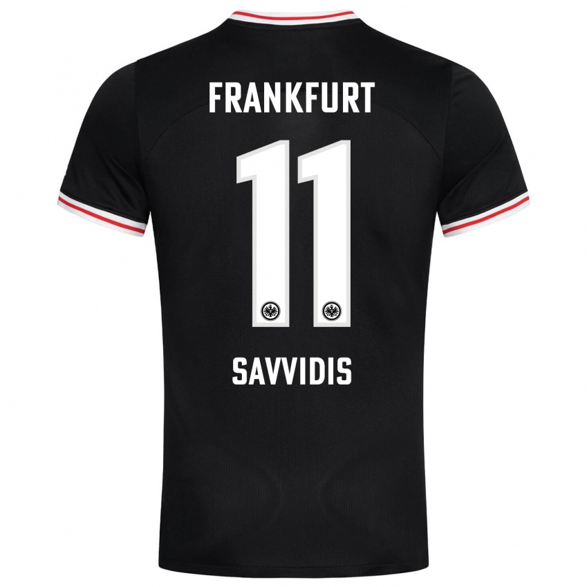 Herren Rafail Savvidis #11 Schwarz Auswärtstrikot Trikot 2023/24 T-Shirt Belgien