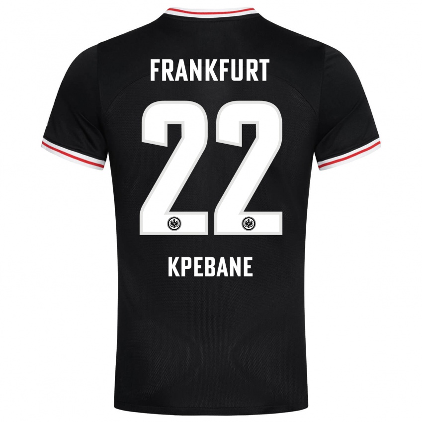 Herren Tamiou Kpebane #22 Schwarz Auswärtstrikot Trikot 2023/24 T-Shirt Belgien